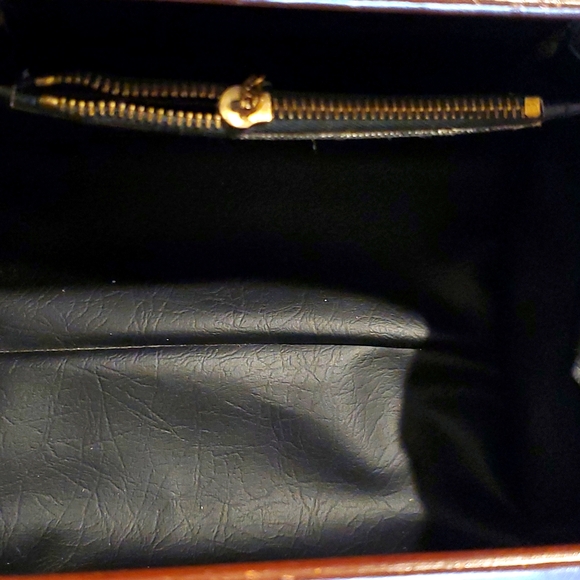 Tano Of Madrid Tapestry & Leather Handbag - Picture 3 of 6